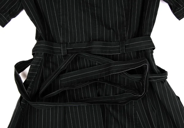 A/T Stripe Cotton Cache-coeur Dress K-134589_015