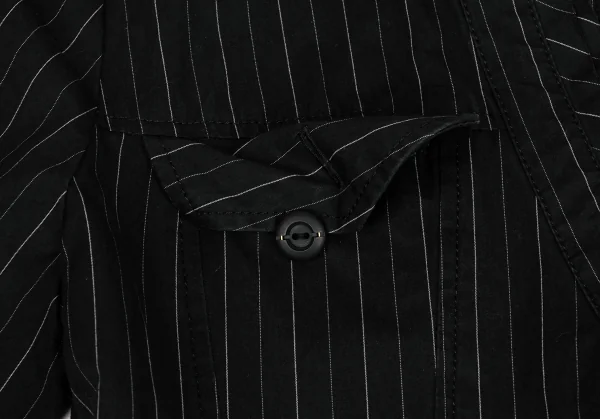 A/T Stripe Cotton Cache-coeur Dress K-134589_006