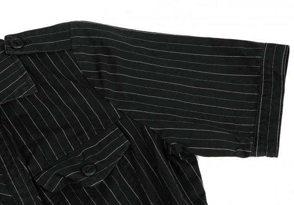 A/T Stripe Cotton Cache-coeur Dress K-134589_007
