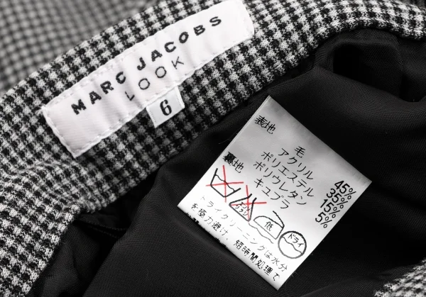 マークジェイコブスMARC JACOBS LOOK ウール混チェックセットアップスーツ 白黒6 K-134592_020