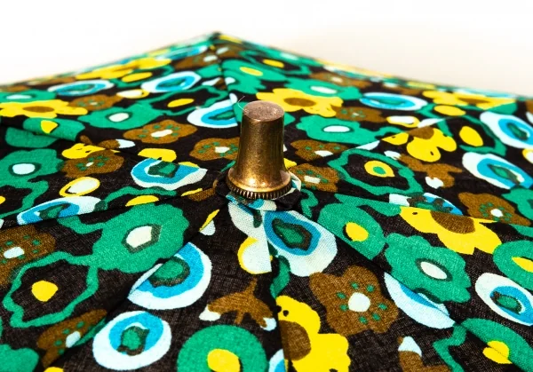 アナスイANNA SUI フラワーイラストプリント日傘 F 黒緑 (K-134601)