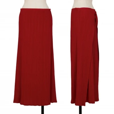 ISSEY MIYAKE WHITE LABEL Pleats Wrap Design Skirt