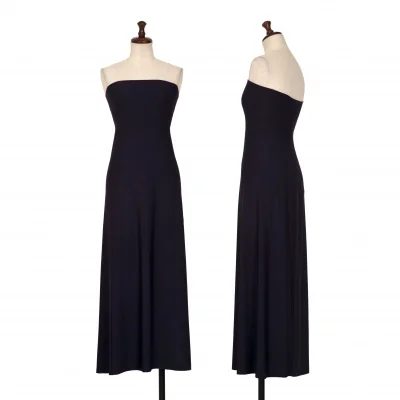 ISSEY MIYAKE Rayon Poly Stretch Tube Top Dress