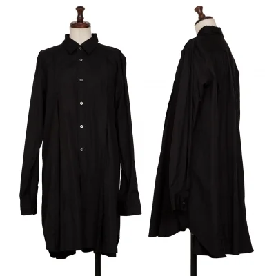 BLACK COMME des GARCONS Cutting Cotton Long Shirt