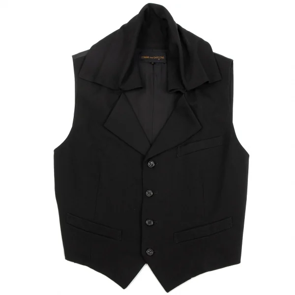 COMME des GARCONS Wool Design Collar Vest K-134694_002
