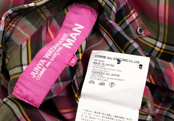JUNYA WATANABE MAN PINK COMME des GARCONS Check Shirt K-134699_016