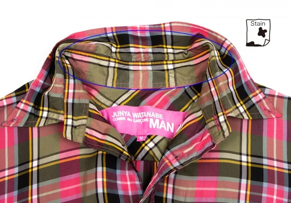 JUNYA WATANABE MAN PINK COMME des GARCONS Check Shirt K-134699_006