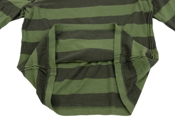 ジュンヤワタナベ コムデギャルソンJUNYA WATANABE COMME des GARCONS インサイドアウトボーダーカットソー 緑S K-134700_010