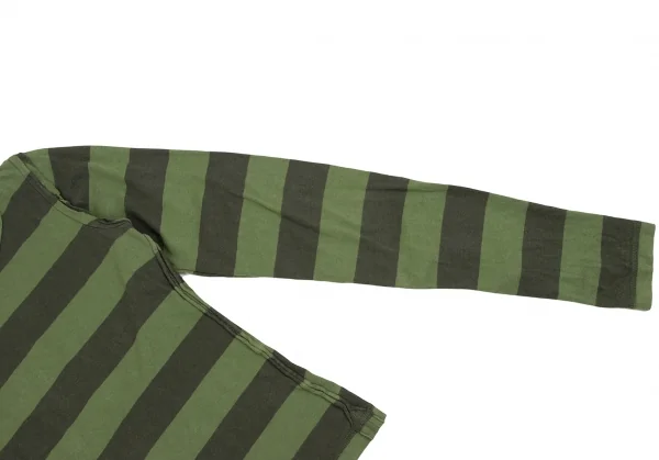 ジュンヤワタナベ コムデギャルソンJUNYA WATANABE COMME des GARCONS インサイドアウトボーダーカットソー 緑S K-134700_004