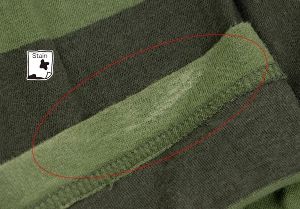 ジュンヤワタナベ コムデギャルソンJUNYA WATANABE COMME des GARCONS インサイドアウトボーダーカットソー 緑S K-134700_006