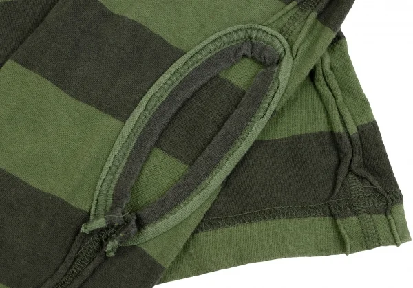 ジュンヤワタナベ コムデギャルソンJUNYA WATANABE COMME des GARCONS インサイドアウトボーダーカットソー 緑S K-134700_007