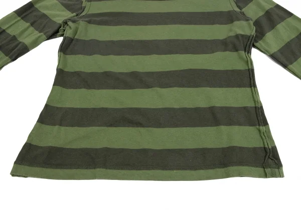 ジュンヤワタナベ コムデギャルソンJUNYA WATANABE COMME des GARCONS インサイドアウトボーダーカットソー 緑S K-134700_008