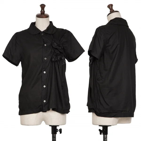 tricot COMME des GARCONS Corsage Round-collar Shirt Black M K-134706_001