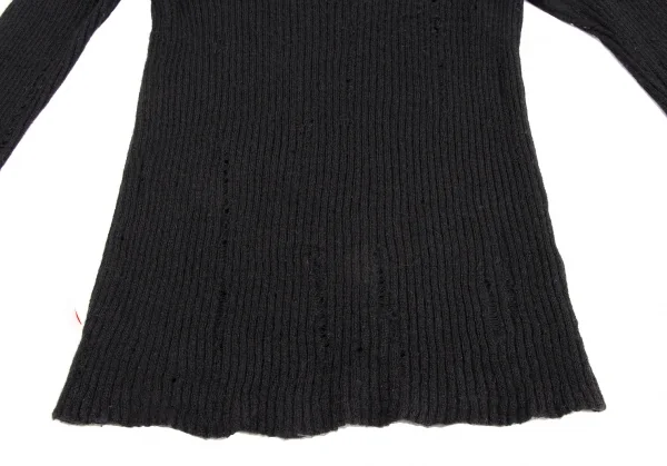 tricot COMME des GARCONS Destroy Design Rib Knit Sweater K-134710_010
