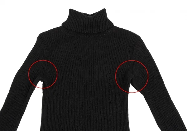 tricot COMME des GARCONS Destroy Design Rib Knit Sweater K-134710_003