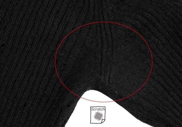 tricot COMME des GARCONS Destroy Design Rib Knit Sweater K-134710_004