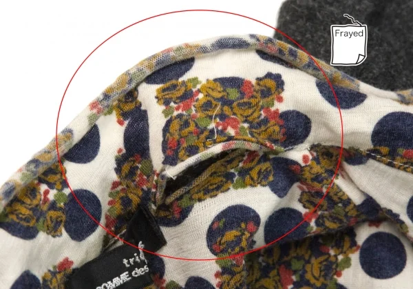 tricot COMME des GARCONS Flower Dot Lining Switching Knit Jacket K-134711_005
