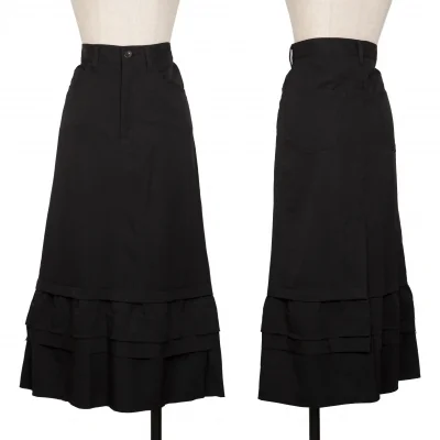 tricot COMME des GARCONS Wool Gaba Hem Switching Skirt