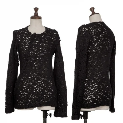 robe de chambre COMME des GARCONS Crochet Knit Sweater