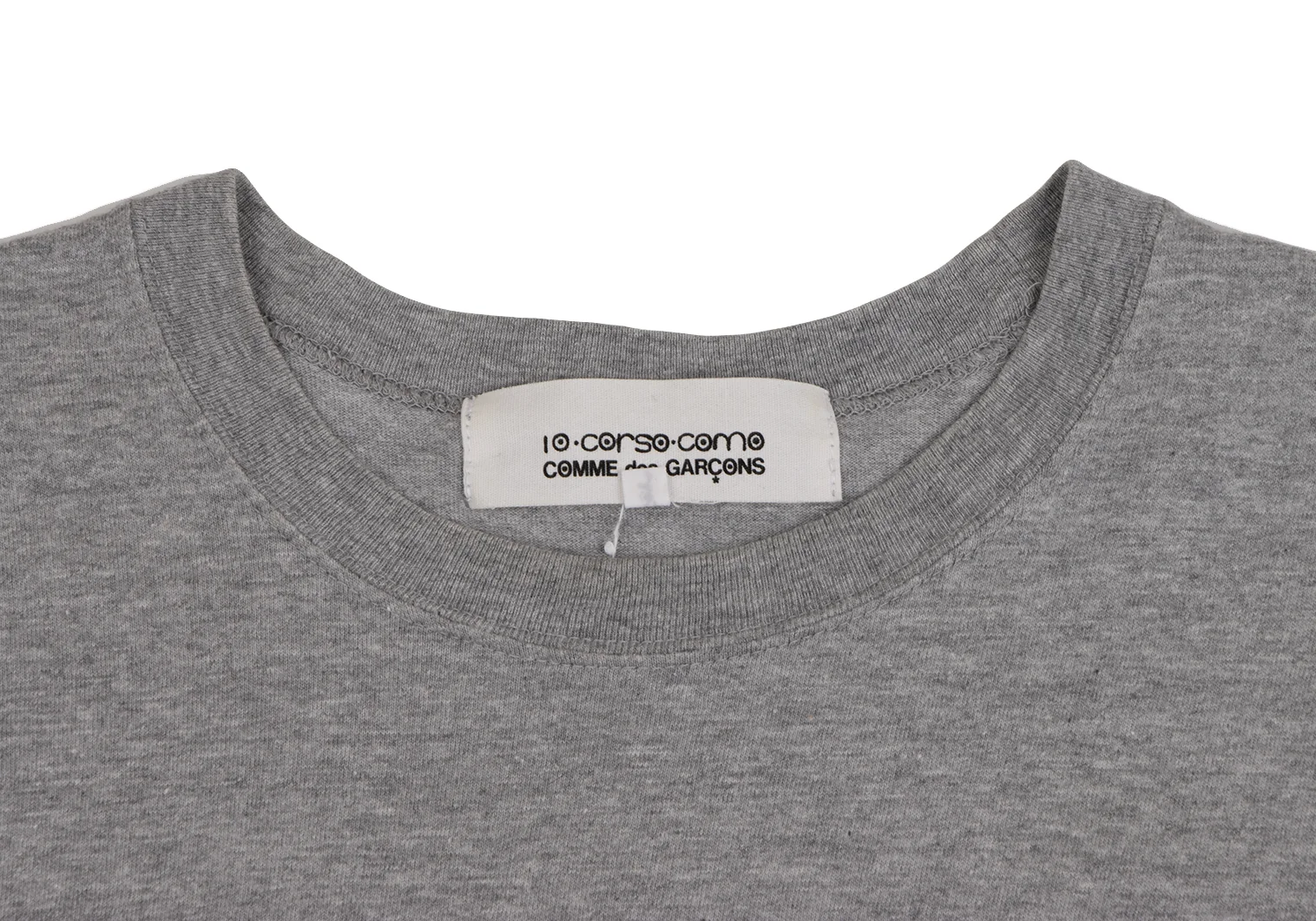 10 Corso Como COMME des GARCONS Logo Printed T Shirt Grey S