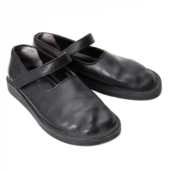 トリココムデギャルソンtricot COMME des GARCONS レザーストラップシューズ 黒22.5 K-134741_001