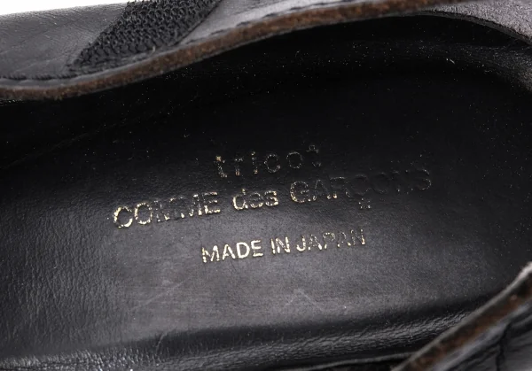 トリココムデギャルソンtricot COMME des GARCONS レザーストラップシューズ 黒22.5 K-134741_012