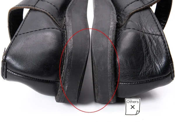 トリココムデギャルソンtricot COMME des GARCONS レザーストラップシューズ 黒22.5 K-134741_008