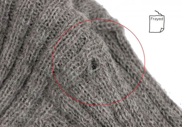 ゴルチエトゥーザパワーオブトゥーGAULTIER2 フロントパッチアルパカドライバーズニット グレー茶M K-134745_003