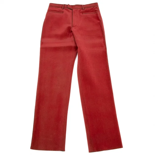 ジャンポールゴルチエ オムJean Paul GAULTIER HOMME フロッキーナイロンパンツ 赤48 K-134751_001