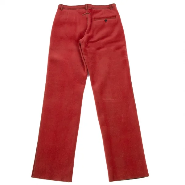 ジャンポールゴルチエ オムJean Paul GAULTIER HOMME フロッキーナイロンパンツ 赤48 K-134751_007