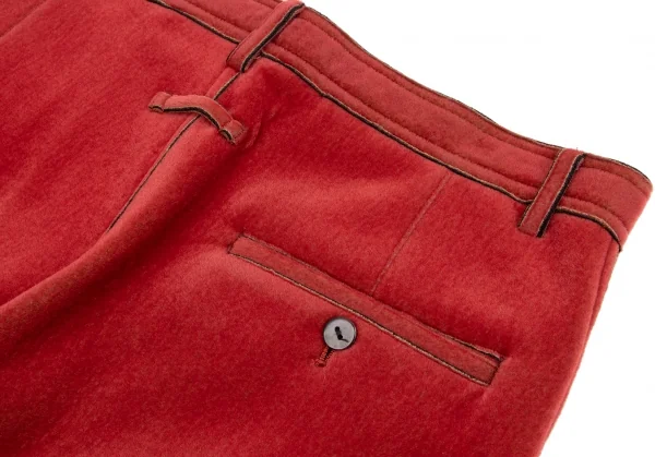 ジャンポールゴルチエ オムJean Paul GAULTIER HOMME フロッキーナイロンパンツ 赤48 K-134751_009