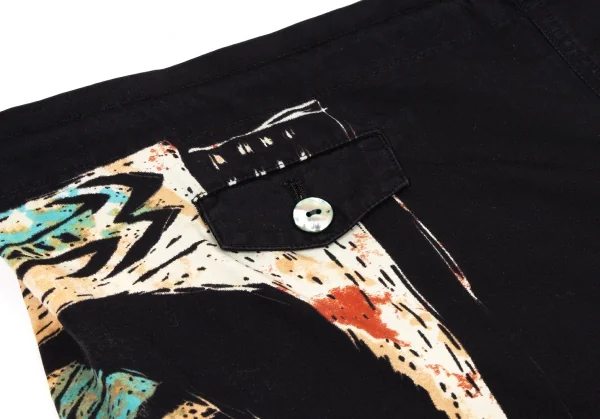 Jean Paul GAULTIER HOMME Native Printed Cotton Shorts K-134762_005