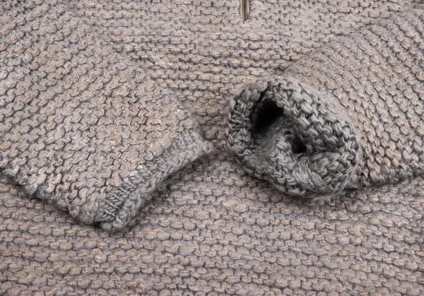 Jean Paul GAULTIER MAILLE Glitter Painted Zip Neck Knit K-134764_006