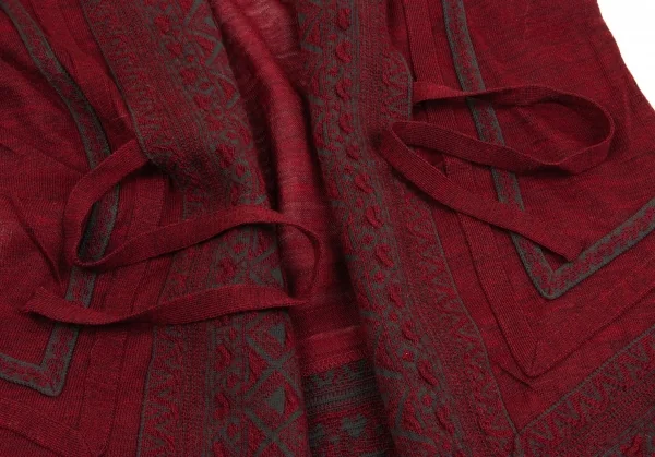 Jean Paul GAULTIER MAILLE FEMME Native Jacquard Cardigan K-134765_010