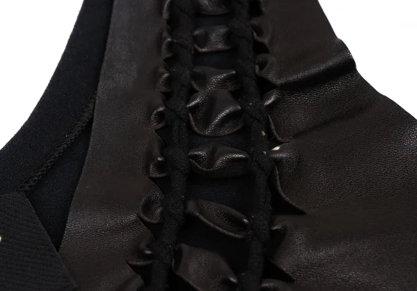Jean Paul GAULTIER MAILLE FEMME Front Leather Sleeveless K-134769_006