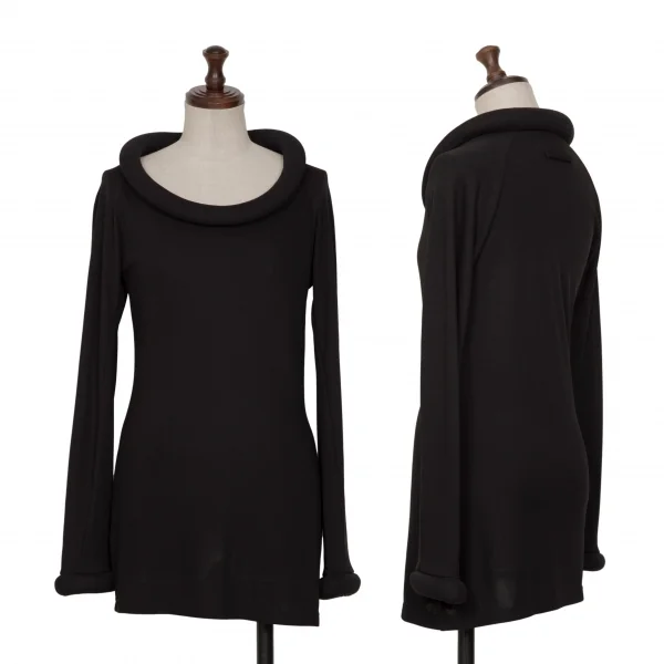 Jean-Paul GAULTIER FEMME Ring Design Raglan T Shirt Black 40 K-134772_001