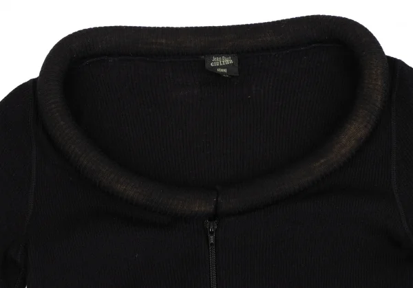 Jean Paul GAULTIER FEMME Ring Neck Zip Knit K-134776_004