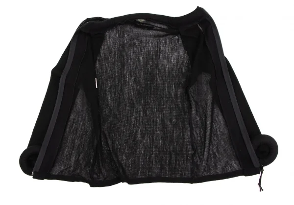 ジャンポールゴルチエ ファムJean Paul GAULTIER FEMME リングデザインメッシュジップニット 黒40 K-134777_011