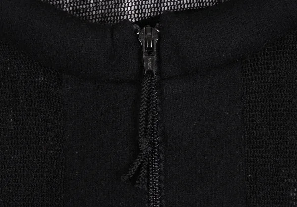 ジャンポールゴルチエ ファムJean Paul GAULTIER FEMME リングデザインメッシュジップニット 黒40 K-134777_006