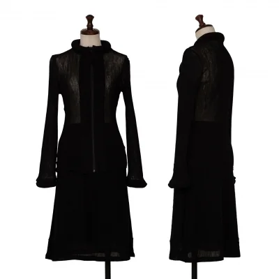 Jean Paul GAULTIER FEMME Mesh Switching Knit & Skirt