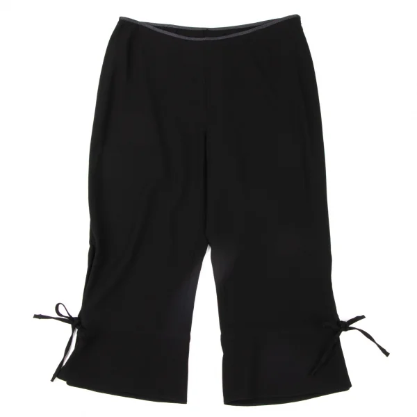 Jean-Paul GAULTIER FEMME Hem Drawstring Cropped Pants Black 40 K-134792_001