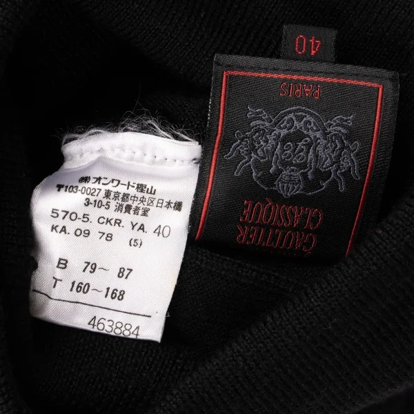 Jean Paul GAULTIER CLASSIQUE Tuck Design Turtle Neck Knit K-134797_015