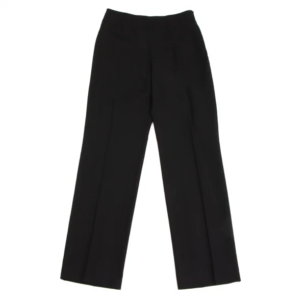 Jean Paul GAULTIER CLASSIQUE Wool Gabardine Straight Pants Black 40 K-134807_001