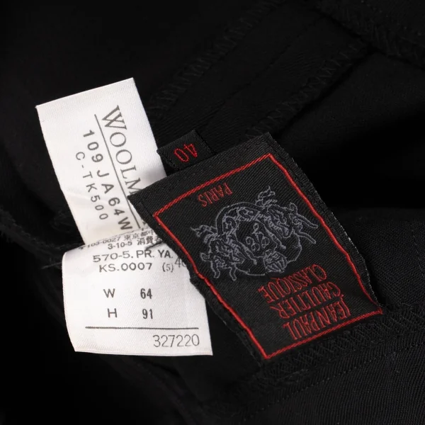 Jean Paul GAULTIER CLASSIQUE Wool Gabardine Straight Pants K-134807_012