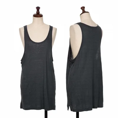 LAD MUSICIAN Linen Tank Top