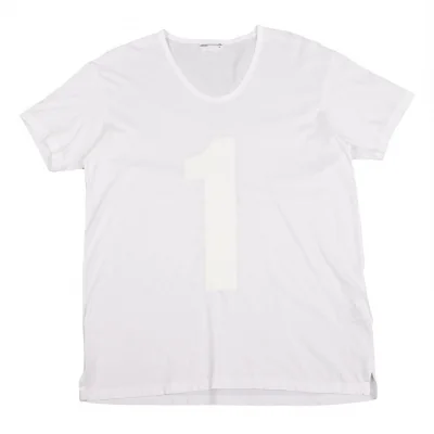 LAD MUSICIAN Cotton Number Print T Shirt