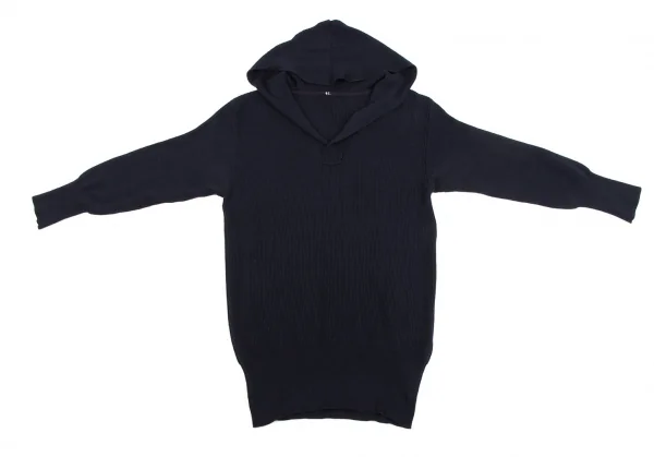 45R Cotton Hoodie V Neck Knit Sweater K-134867_002