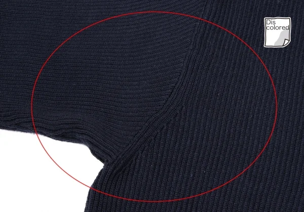 45R Cotton Hoodie V Neck Knit Sweater K-134867_005