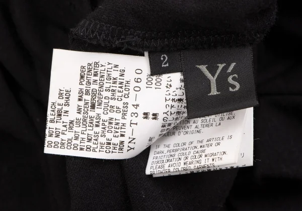 Y's Cotton Sleeve Switching T Shirt K-134873_012
