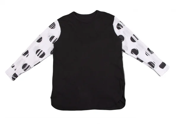 Y's Cotton Sleeve Switching T Shirt K-134873_002